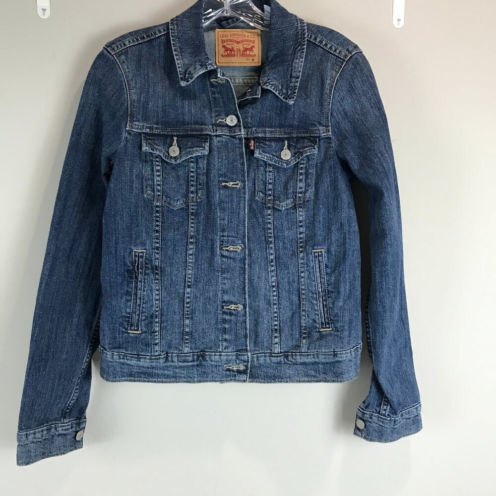 Women's Levi's Blue Denim Trucker Jacket Size M
